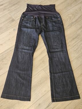 Gap Maternity Dark Wash Bootcut Jeans  Women's Long & Lean 31/12r